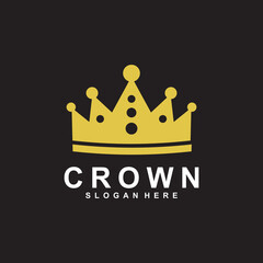 crown logo vector design template