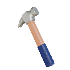 3D carpentry tools hammer