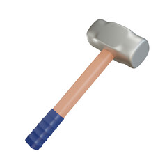 3D carpentry tools hammer