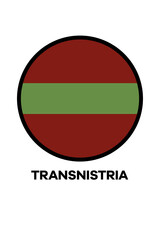 Poster with the flag of Transnistria