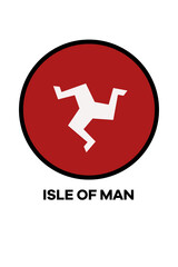 Poster with the flag of Isle Of Man