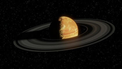 Eine 3 D Illustration eines Exoplaneten im Universum. © Adis