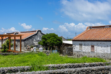 Erkan historic village in Penghu of Taiwan