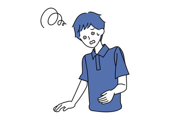 めまいに襲われる男性