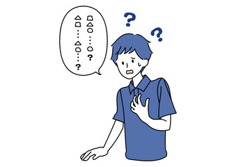 呂律のまわらない男性