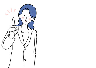 ポイントを解説する医師