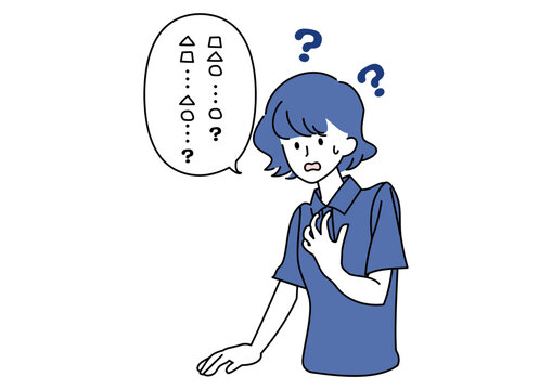 呂律のまわらない女性