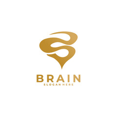 brain logo vector design template