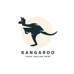 Kangaroo logo template design