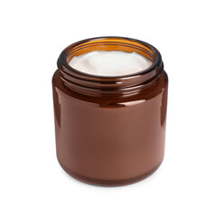 Jar of face cream isolated on white