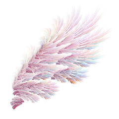Abstract pink angel bird wings illustration