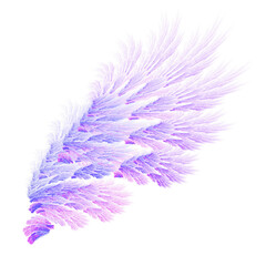 Blue abstract bird wings illustration