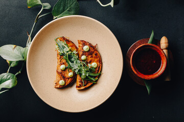 mexican empanadas with hot sauce