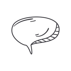 flat text bubble design