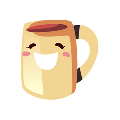 flat smile coffee cup