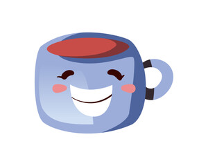 flat smile coffee mug