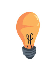 Fototapeta premium flat light bulb