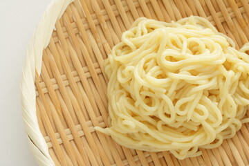 Prepared Japanese healthy food, konnyaku noodles for vegetarian food image