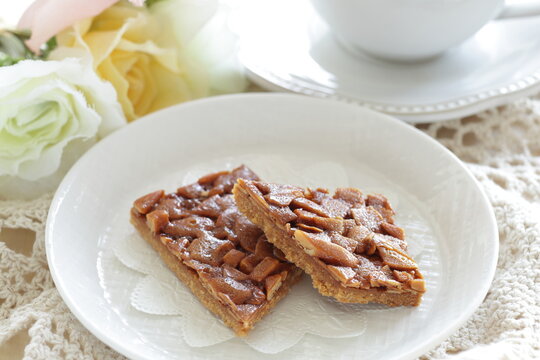 Homemade almond candy for snack food image 