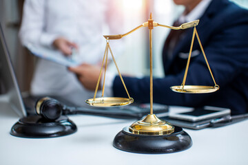 justice and law concept.Male judge Consultation and legal concepts, lawyers, 
