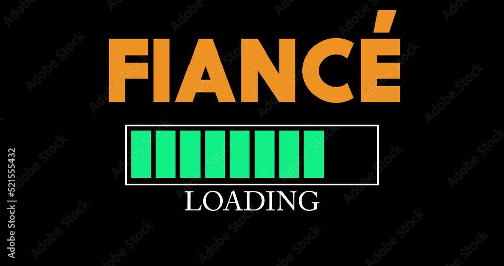 Poster fiancé text with loading, downloading, uploading bar indicator. download, upload on computer screen.