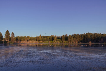 An Evening at Astotin Lake