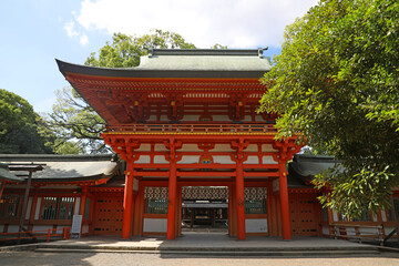 氷川神社　楼門
