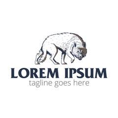 Alpha male Wolf vector illustration