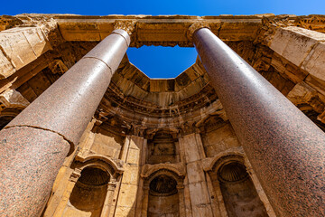 Lebanon. Baalbek (UNESCO World Heritage Site), ancient Heliopolis in Greek and Roman period....