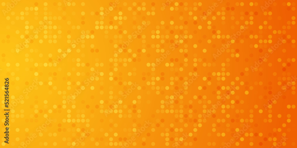 Poster abstract orange gradient background with dots