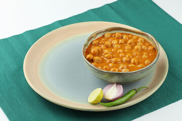 CHICKPEAS MASALA - Chole masala curry ,traditional north Indian lunch, dinner