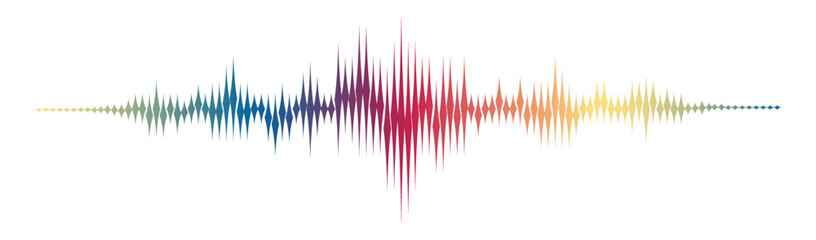 equalizer wave on white background