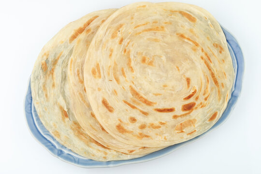 Kerala paratha  porotta  roti /Malabar parotta barotta is a layered flatbread made from maida flour ,South Indian, Kerala food, Tamil Nadu india,Sri Lankan.