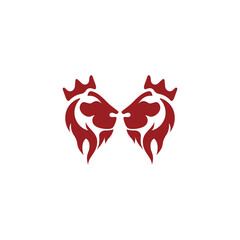 Lion King  logo vector illustration design.gold  lion king head sign concept isolated black background