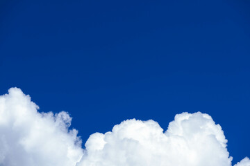 blue sky with white clouds