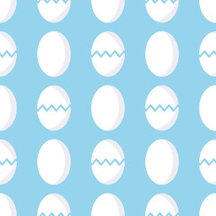 Egg pattern on a blue background for use in web design