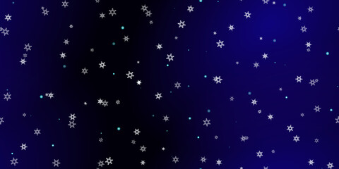 Falling Snowflakes seamless pattern flying snow