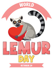 World Lemur Day Poster Design