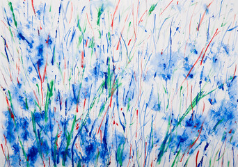 Abstract blue art background