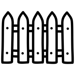 handdrawn fence icon