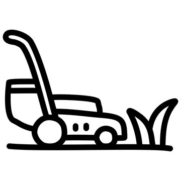 recommend clip art: handdrawn lawn mower icon