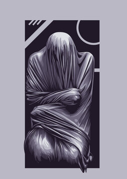 dark aesthetic illustration