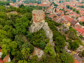 Pulverturm am Gaisberg in Nikolsburg - Mikulov - von oben