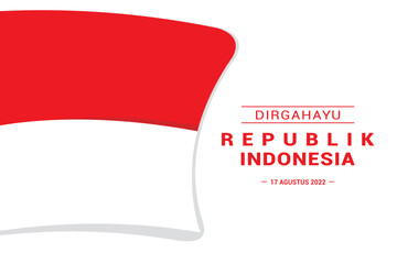 Indonesia Independence Day. Vector Illustration. The illustration is suitable for banners, flyers, stickers, cards, etc.