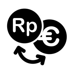 Simple Vector Conversion Between Rupiah and Euro,