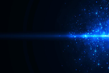 Abstract glowing blue festive background