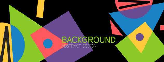 Abstract background with blocks, lines, geometric shapes. Techno or business concept for wallpaper, banner, background, landing page