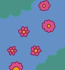 background with flowers