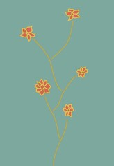 flowers and butterflies