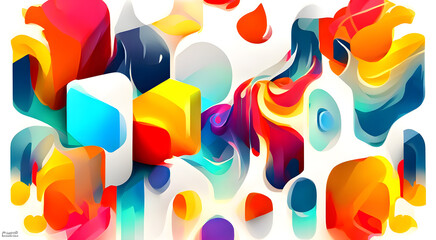 Artistic concept painting of a beautiful texture with simple shape and figure. Wallpaper. Tender and dreamy design, background illustration.